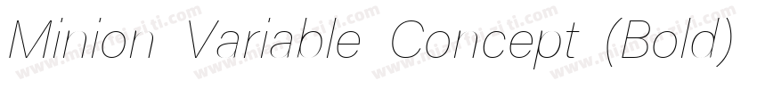 Minion Variable Concept (Bold)字体转换